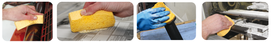 Sponetx viscose sponges | Viskovita | Applications in the printing industry